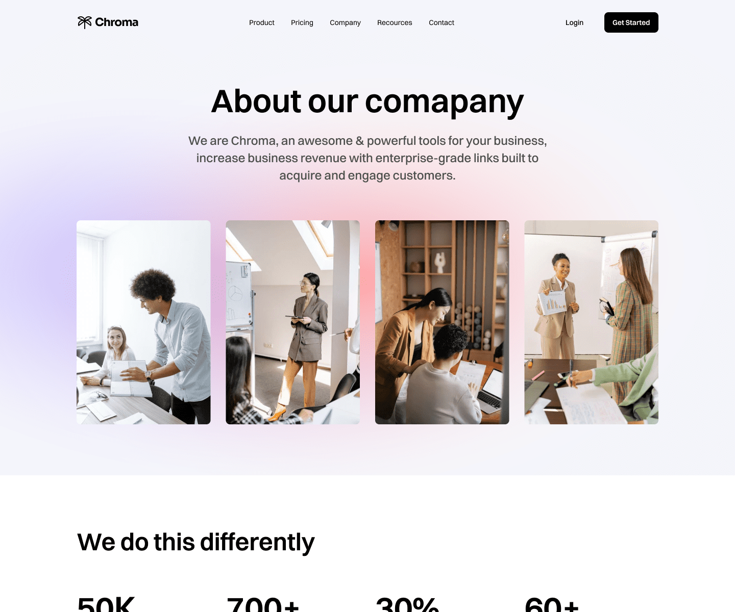 About Us Page Variation 1