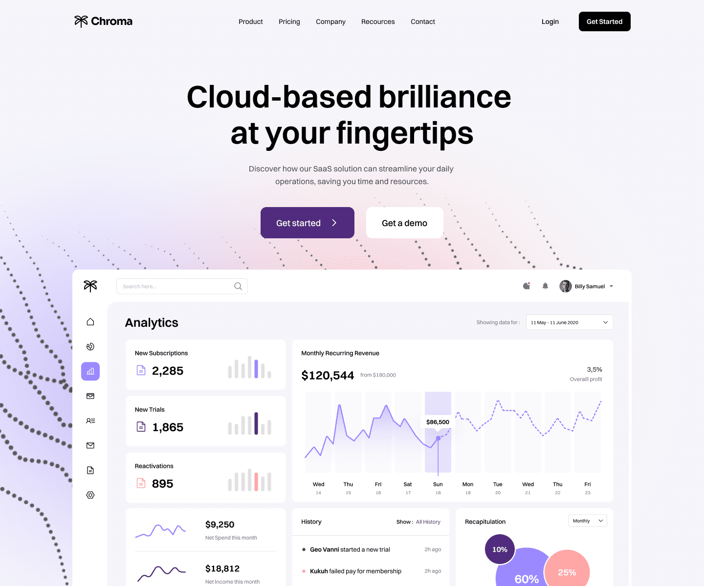 Homepage Variation 1