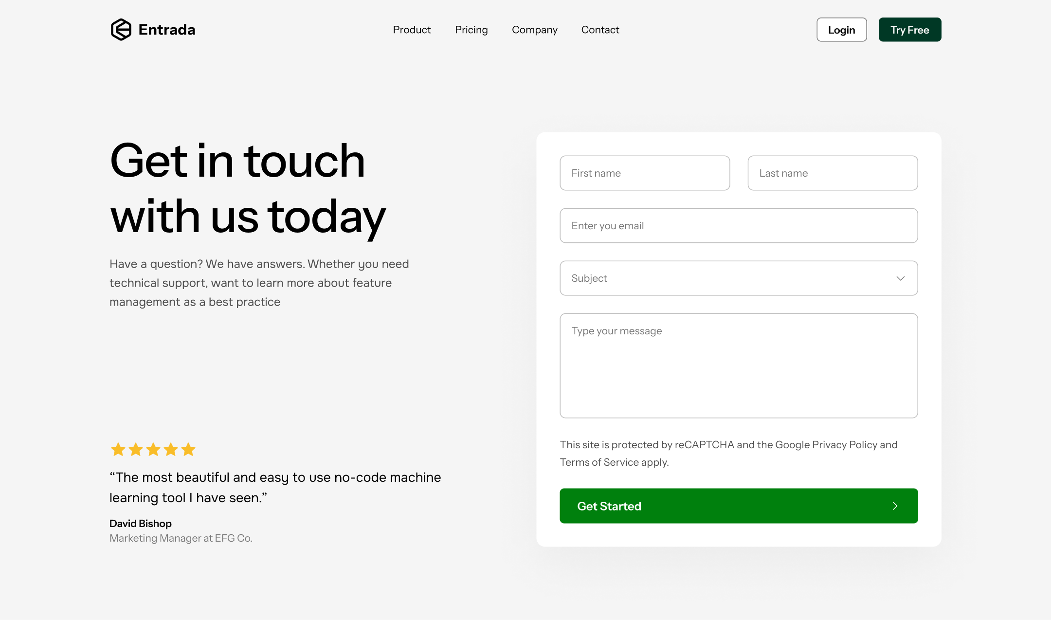 Contact Us Page