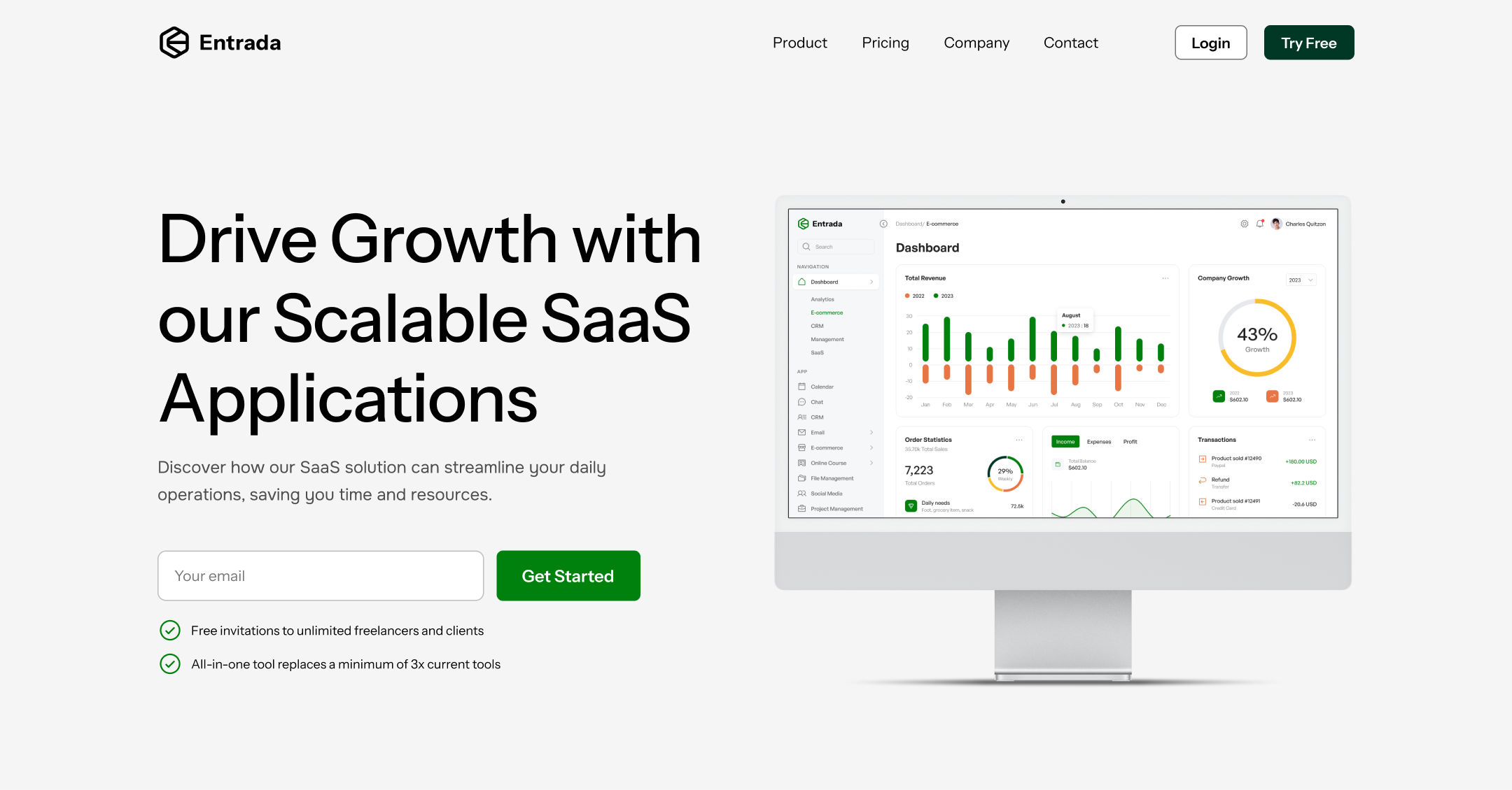 Homepage Variation 1