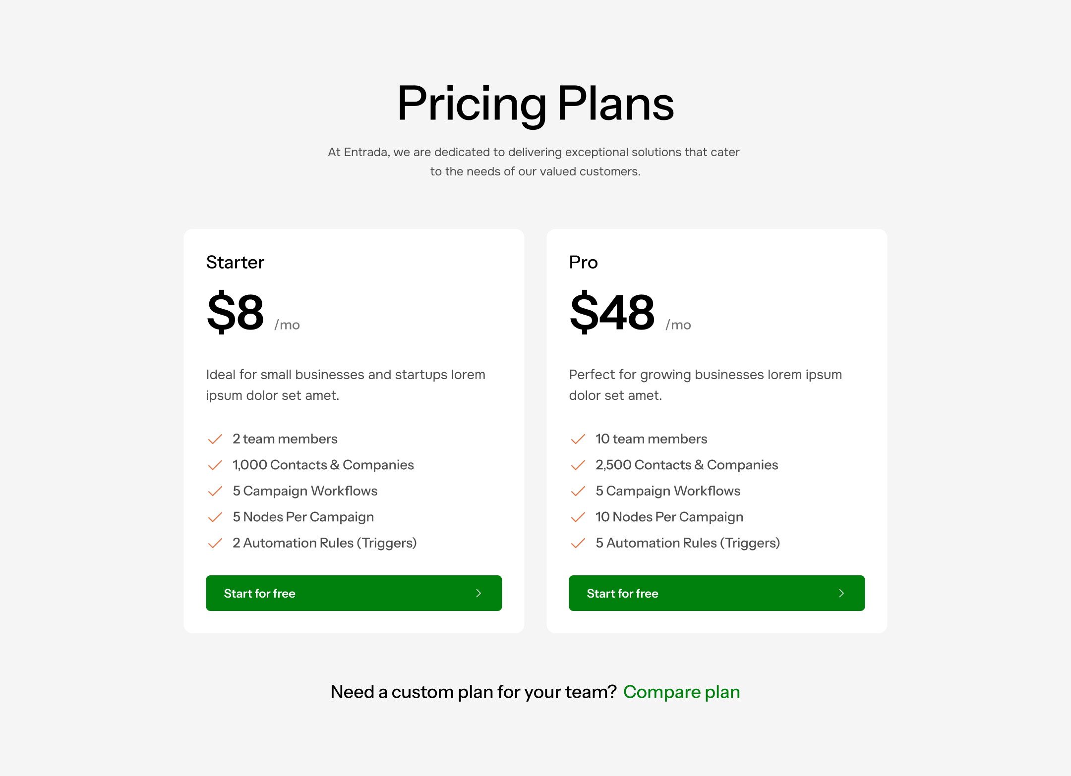 Pricing Variation 2
