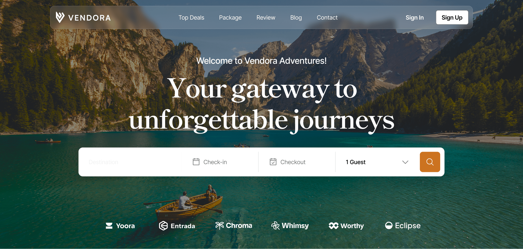 Header Homepage 1 (Travel)