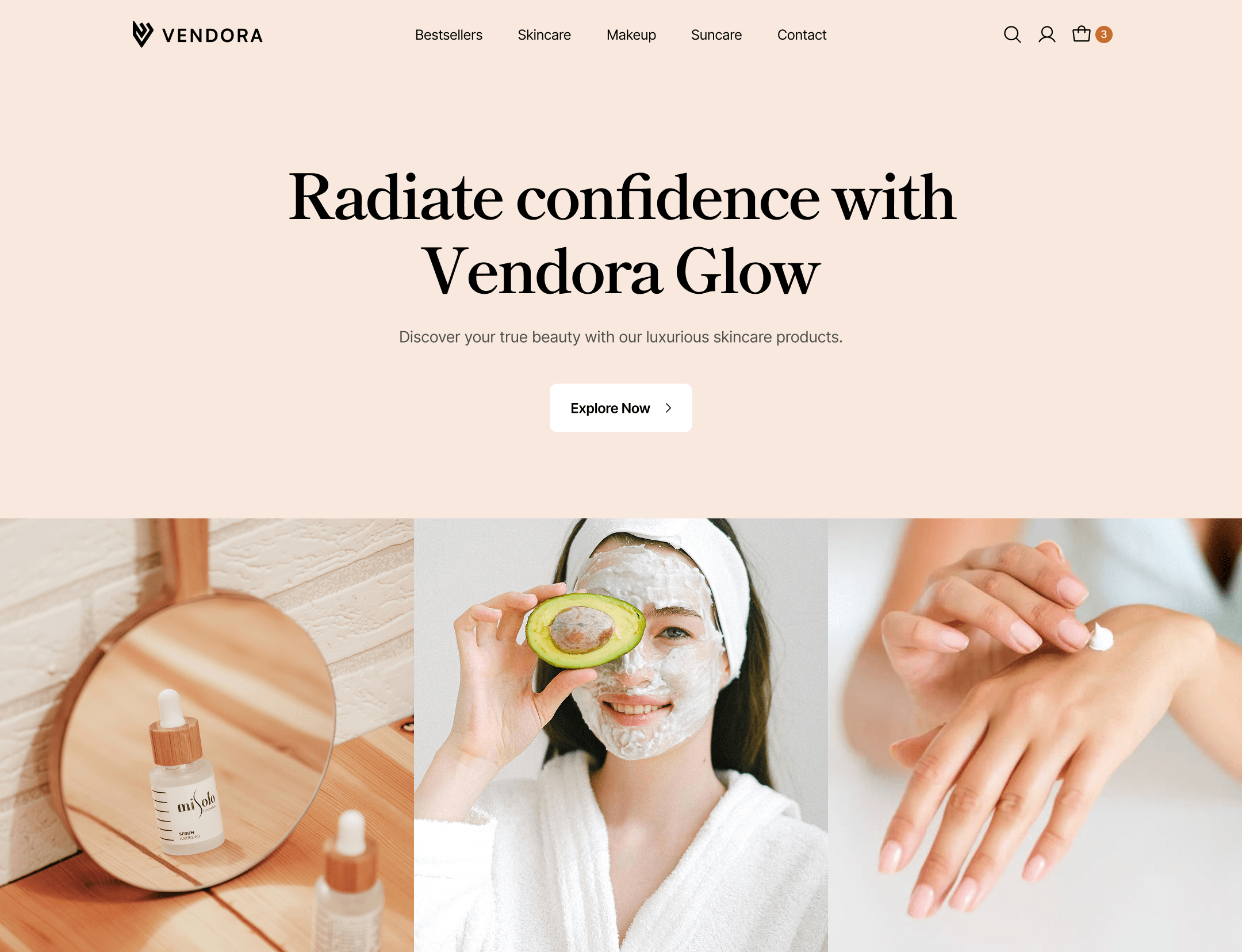 Header Homepage 3 (Cosmetics)