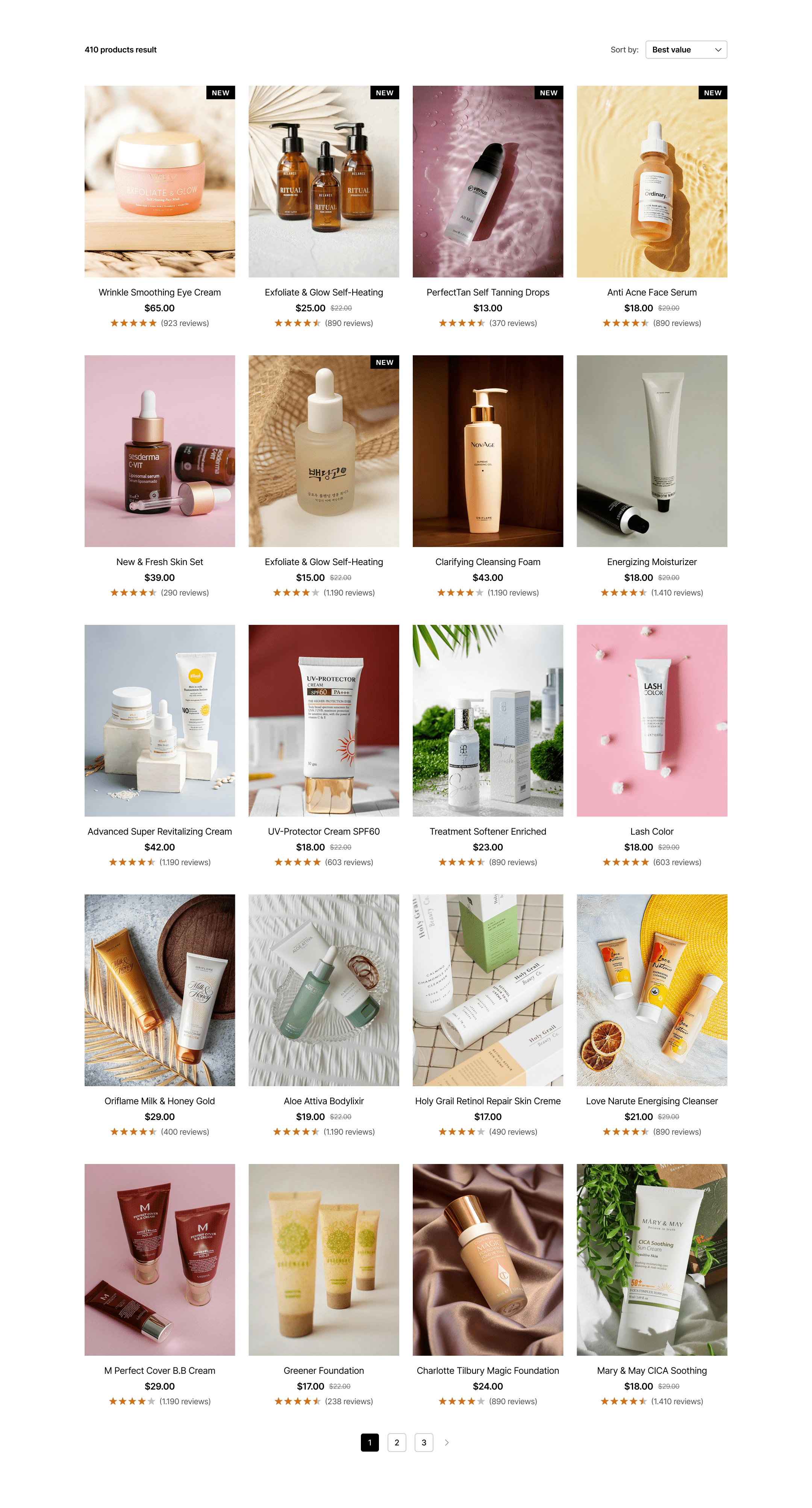 Product List Page Variation 3