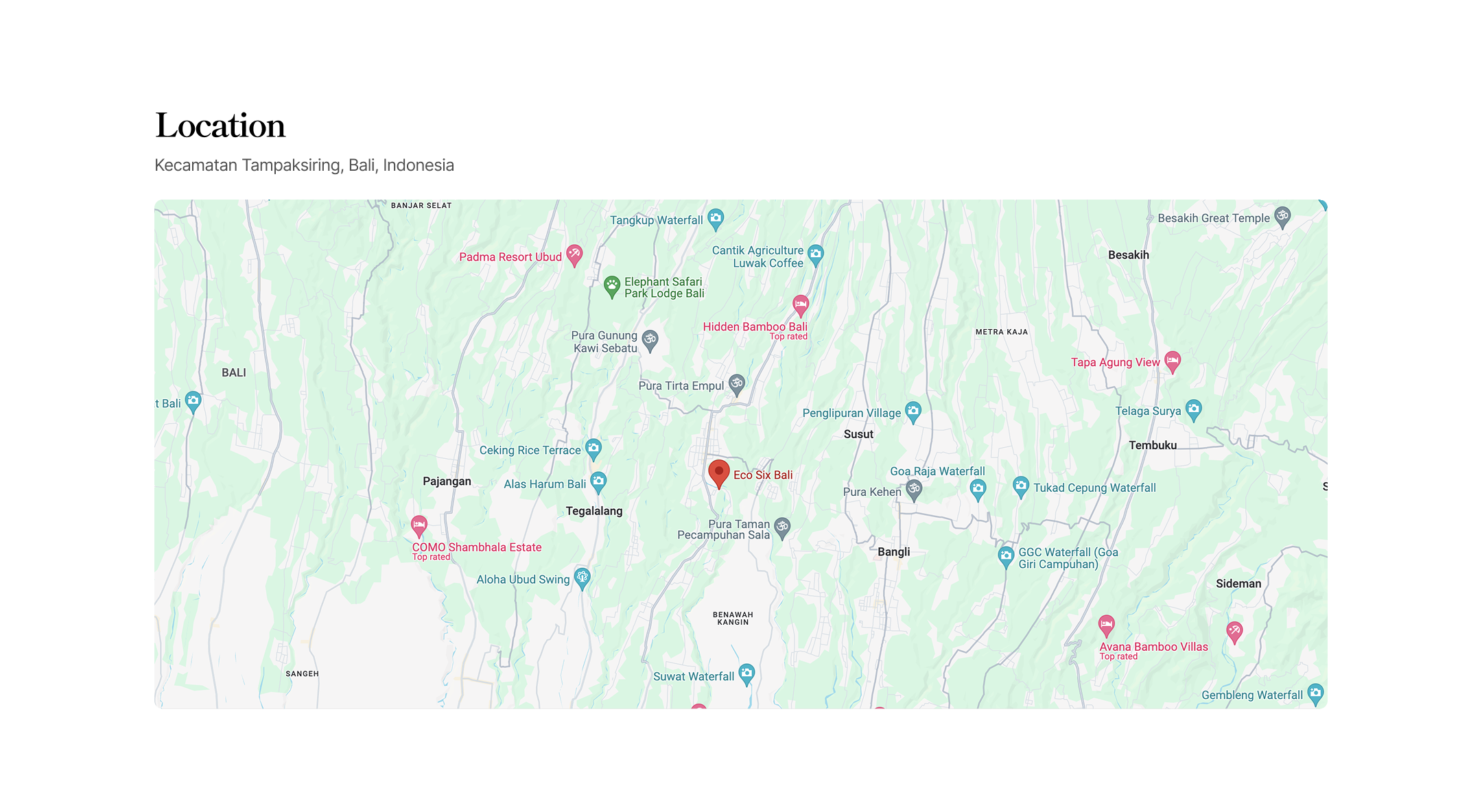 Product Map (Travel)