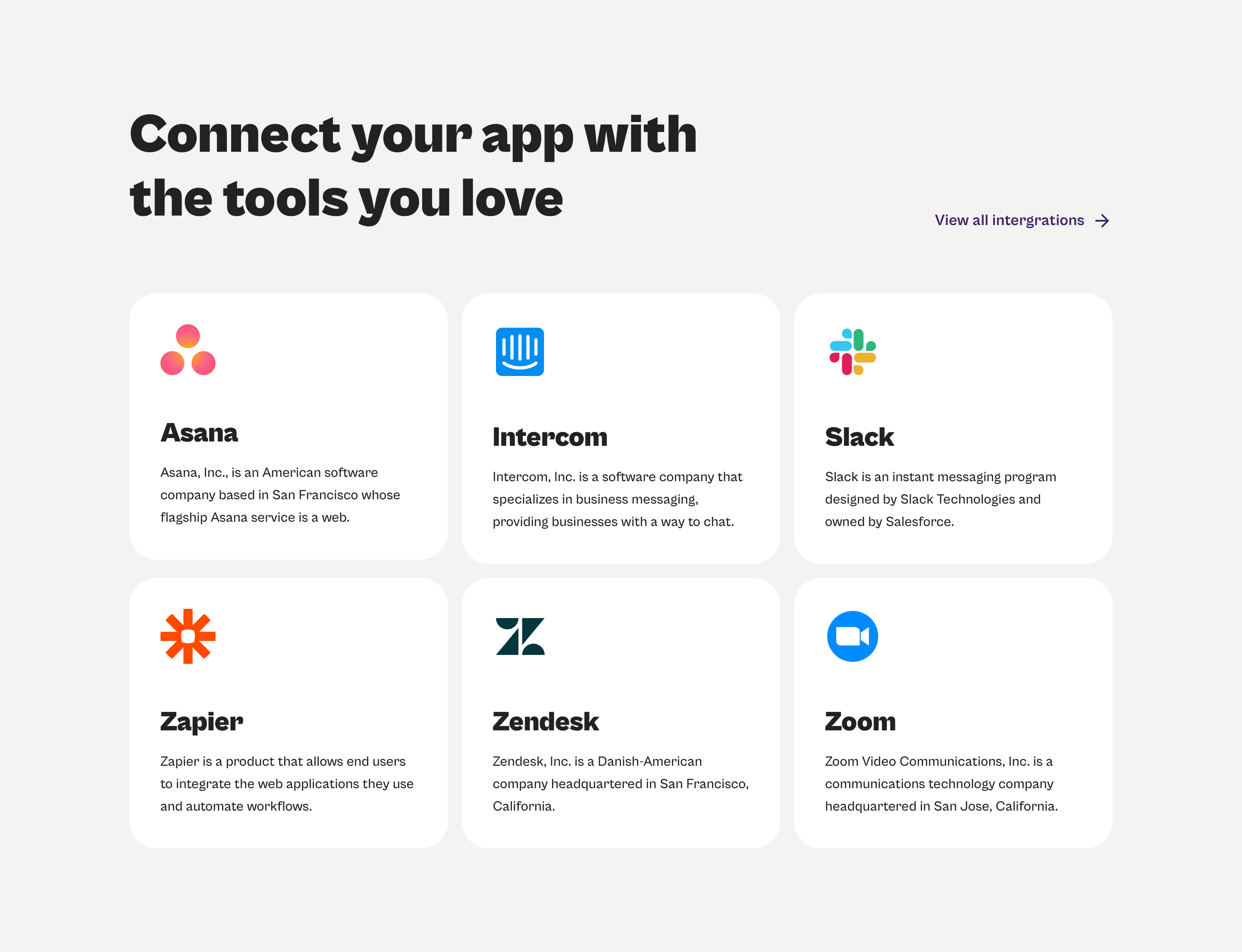 Integrations Variation 2