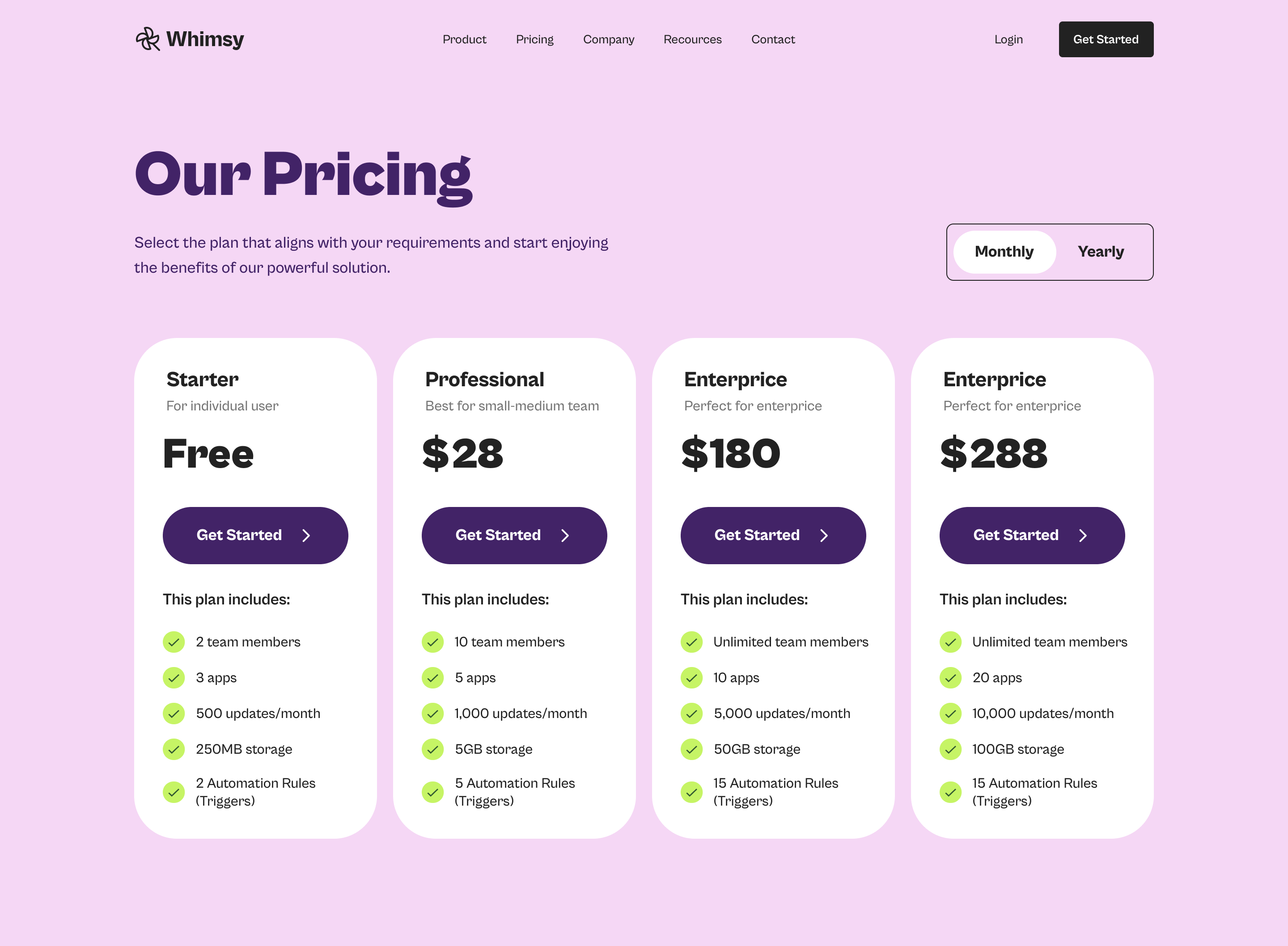 Pricing Variation 3